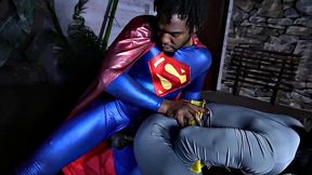 Hung black man barebacking batman after getting blown