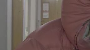 Down jack puffy jacket layers