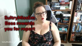 Boss rewards you for report