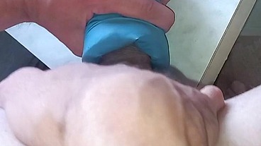 I'm fucking a mannequin with a very delicate hole with my big tattooed dick