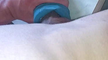I'm fucking a mannequin with a very delicate hole with my big tattooed dick