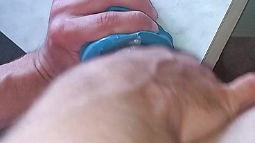 I'm fucking a mannequin with a very delicate hole with my big tattooed dick