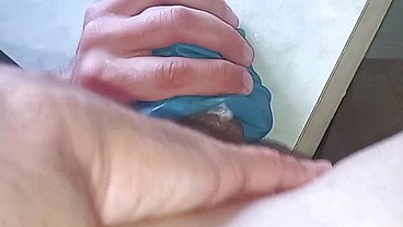 I'm fucking a mannequin with a very delicate hole with my big tattooed dick