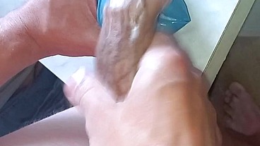 I'm fucking a mannequin with a very delicate hole with my big tattooed dick