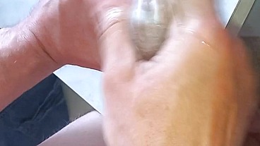 I'm fucking a mannequin with a very delicate hole with my big tattooed dick