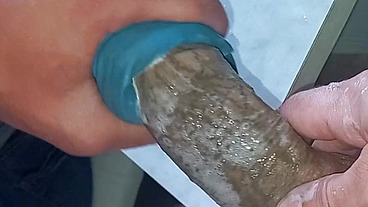 I'm fucking a mannequin with a very delicate hole with my big tattooed dick
