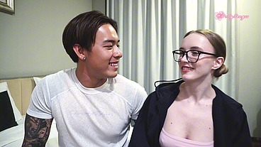 First Date With Cute Asian Boy Turned Into Overnight Sex