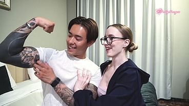 First Date With Cute Asian Boy Turned Into Overnight Sex