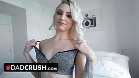 Dad Crush - stunning teen bitch Britt Blair sucks and bangs her step daddy to get his car