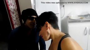 the whore is found in the department and gives her a lesson to educate her 1