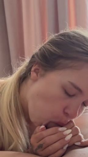 “Make me cum, and then fuck me wherever you want” Russian homemade porn of a real couple