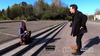 JezziCat picked up and fucked in photo studio! WOLF WAGNER