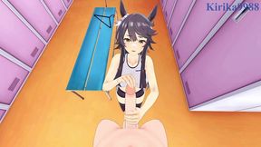 narita brian plays hard with my penis. - uma musume pretty derby pov hentai