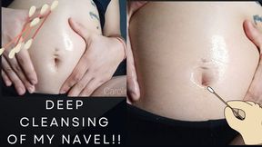 Deep cleansing of my navel