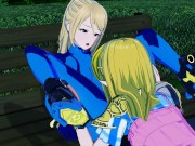 Zelda and Samus Eat Each Other Out