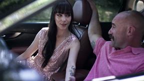 ”Suspicious stepfather fucks his stepsons big butt teen Girlfriend outdoors”