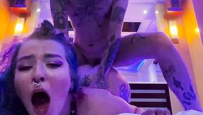 Inked big ass latina treated to big cock in filthy amateur kinks