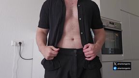 Food was on the stove, but I had to jerk off for you first
