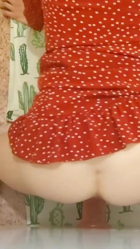 Unforgettable moment from "Fucking with the refrigerator, huge cock in me"