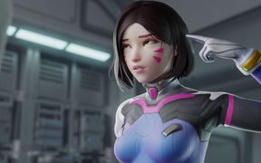 D.va - Pop Star Contract BBC 3D Overwatch Porn