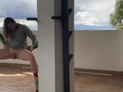 Gringa Orgasmo A Chorro en la hamaca