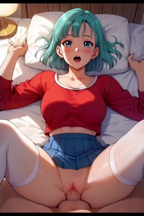 Hentai anime - Bulma with big ass likes to jump on top of my cock, she has a very big ass