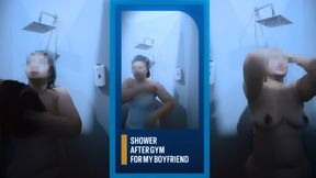Showering at Public Gym Bathroom For My Lovely Boyfriend - Minokiiko