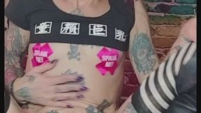 Smoking Whore Pisses on the Floor