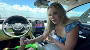 Sneaky Car Handjob With Kody Evans