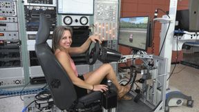 Lora Takes Her First Drive in the Simulator (MP4 - 720p)