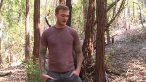 Bound Christian Wilde Begs to Cum in the Woods