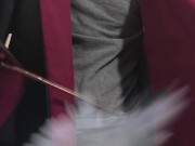 Wizard's spell to hide erection backfires- Huge boner pops out!