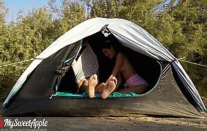 Real Amateur Couple Fucking in a Tent - MySweetApple