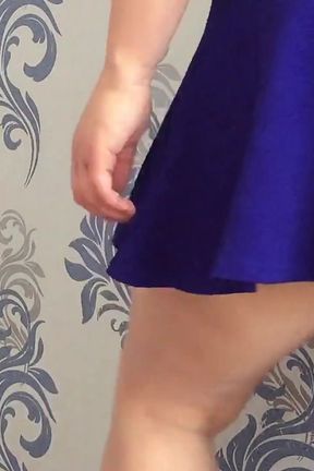 Student in a Skirt and Torn Underwear