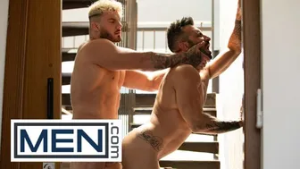 William Seed Jerks Big Uncut Cock as Johnny Viper Watches and Gets Hard