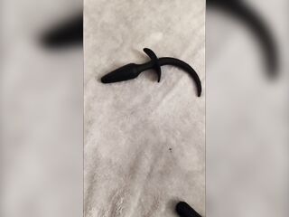 Sissy Toys her butt with Anal place in collection