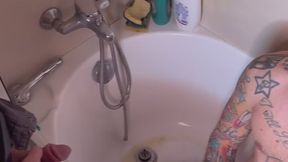 My friend Joe Rakam and I give our submissive Mattew a shower