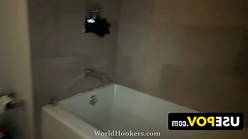 Busty blonde stepmom Mandy Rhea gets fucked while she talks on the phone