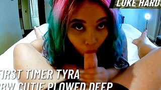 LUKE HARDY - First Timer Tyra BBW Cutie Plowed Deep