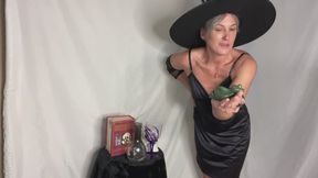 Horny Witch Casts A Spell For A Dildo To Fuck Halloween Roleplay