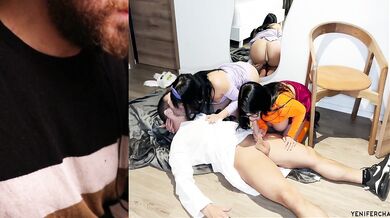Scooby-Doo threesome with big tits and a big cock in disguise