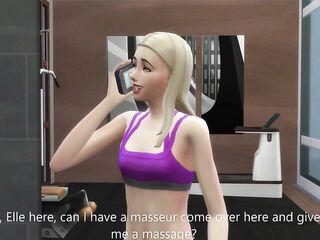 Sexually excited Chick Gets A Hot Full Body Massage With A Cheerful Ending - sims 4 - CG animation