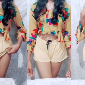 Indian crossdresser Vedika Lima Sharma tries to appease fans by wearing shorts