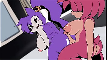 Slutty Shantae Gangbanged by Power Rangers' Amy Rose in Dark Thotti Orgy