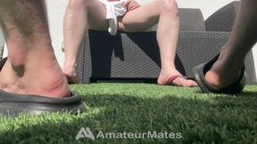 amateur curious roommates mutual tease - freeballing