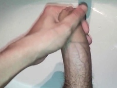 Fat White Cock Cums Hard