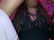 Step Sis Sucks a Huge Girl Cock