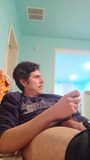 Cozy Masturbation Handsome Big Dicked stepdaddy