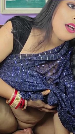 Emotional moment from &quot;Beautiful Desi Indian bhabhi archita phukan Hot Teen Girl in blue color saree fuck Intense Orgasm&quot;