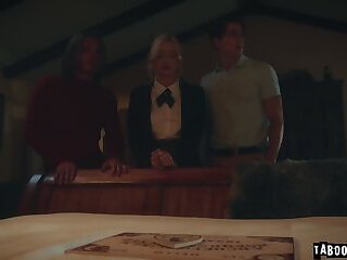 Lexi Lore gets fucked by her classmates Parker Ambrose and Axel Haze